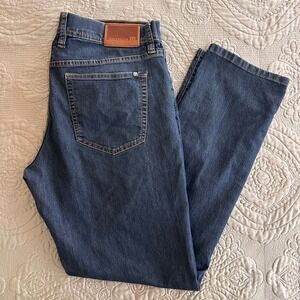 Travis Mathew Mens Straight Leg Dark Wash Denim Jeans Blue Size 34x30